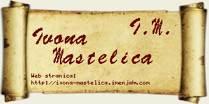 Ivona Mastelica vizit kartica